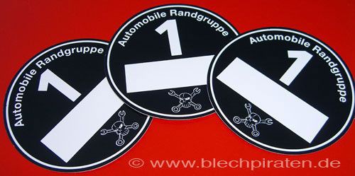 Feinstaubplakette Umweltplakette Automobile Randgruppe 1 Blechpiraten